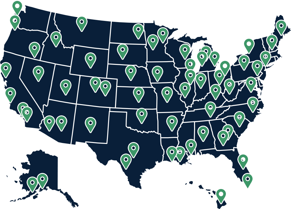 Service area map